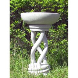 Spiral Bird Bath Granite