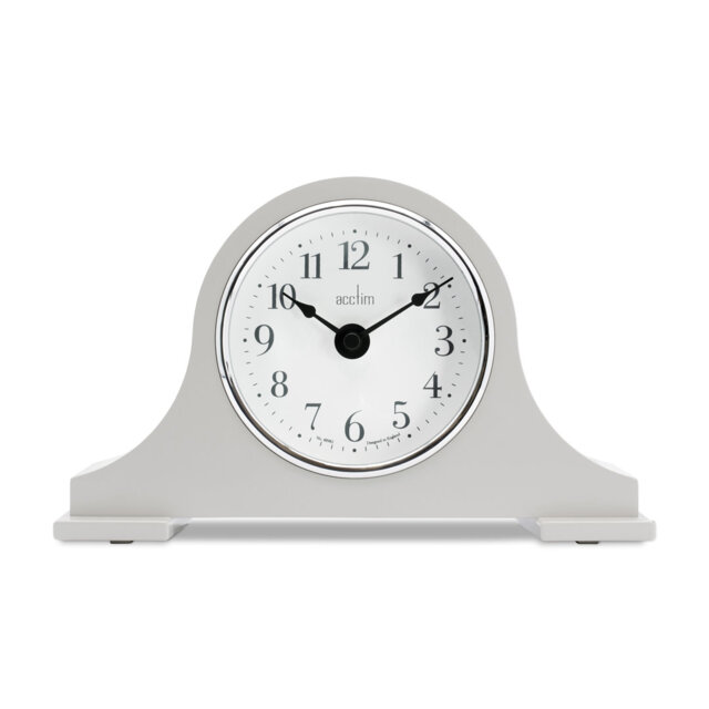 Acctim Harston Napoleon Mantel Clock Quartz Glass Lens Earl