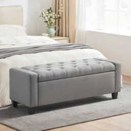 Polyester Upholstered Storage Bench