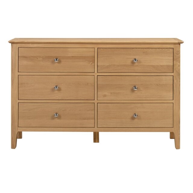 Mapleview 120cm W 6 - Drawer Chest of Drawers