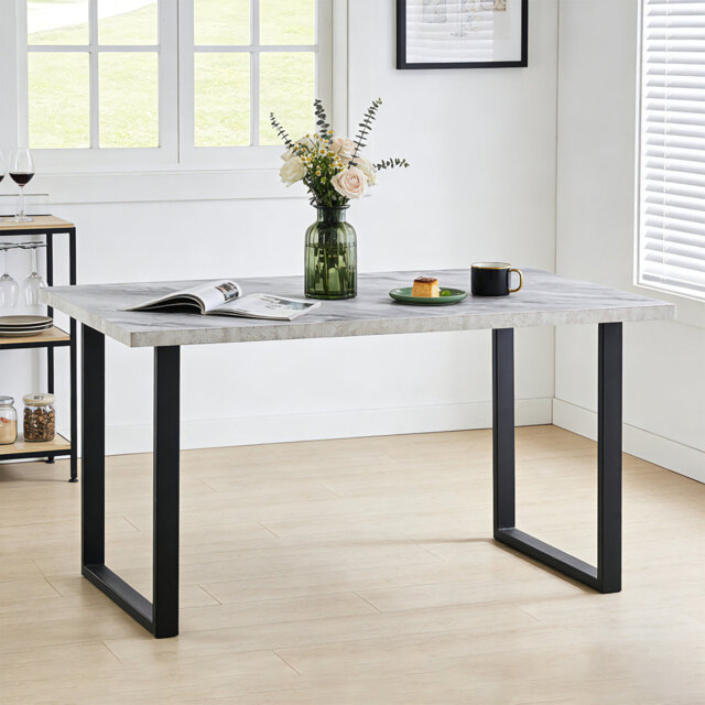 Anizoba Modern 150 x 90cm Dining Table with Thickened Top and Legs