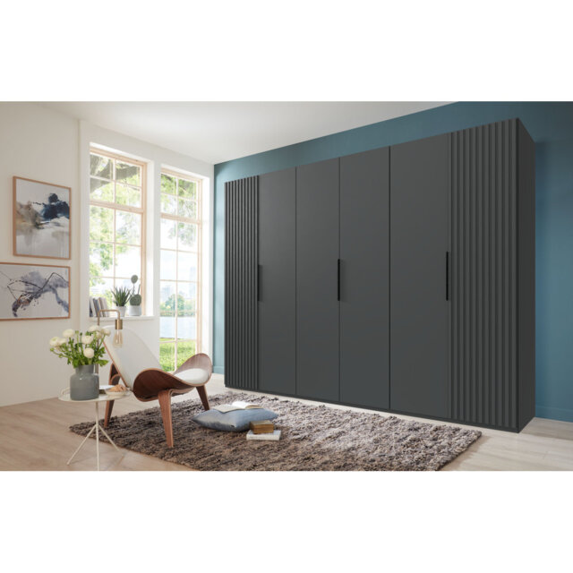 Ameeran 6 Door Manufactured Wood Wardrobe