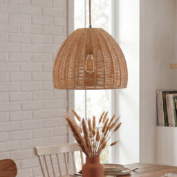 Ceiling Light Shade Pendant Woven Lampshade Natural Lightshade Easy Fit