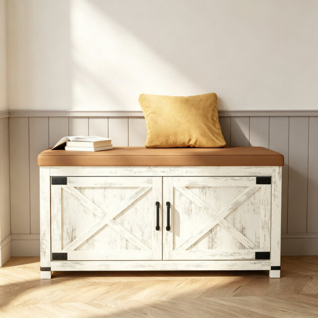 12 Pair Shoe Storage Bench