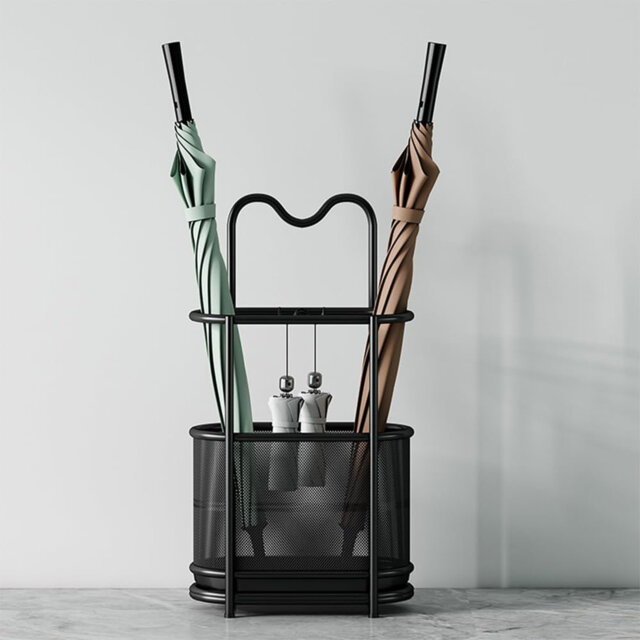 Metal Freestanding 4 - Hook Umbrella Stand