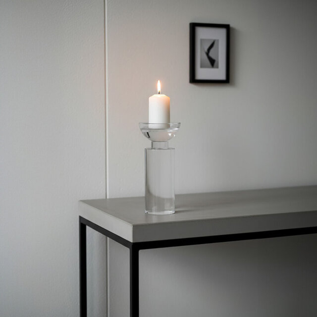 Glass Tabletop Tealight Holder