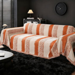 Boho Sofa Cover for 2 3 4 Seater, Chenille AB Sided Slipcover for Corner Sofa