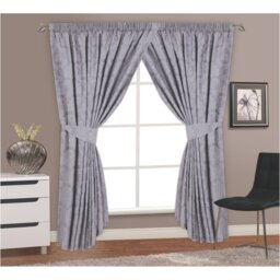 REGENCY JACQUARD Romain Pencil Pleat Semi Sheer Curtain
