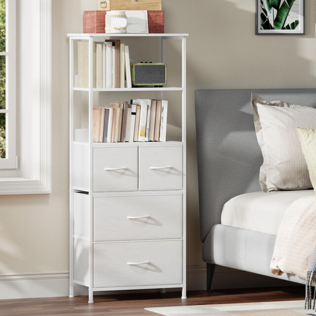 128.5cm H x 51.5cm W Metal Standard Bookcase