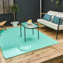 Urban Collection Outdoor Rug Plain Design in Turquoise