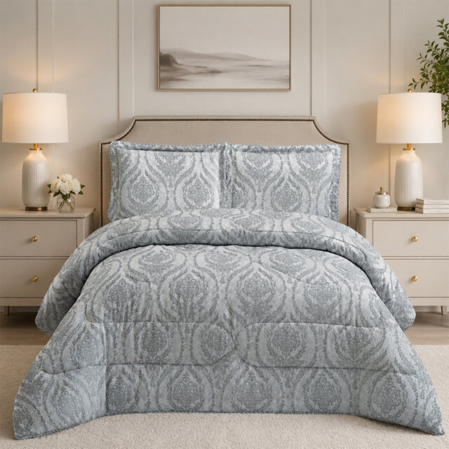 Jacquard Floral Bedspread