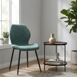 46cm H Polyester Upholstered Upholstered Back Side Chair