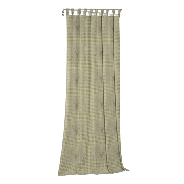 Devos Room Tab Top Curtain Single Panel, Opaque