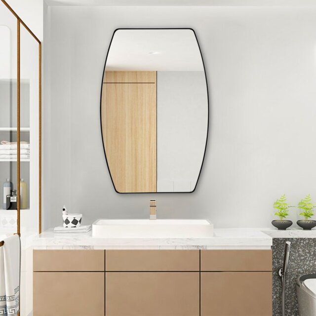 Novelty Metal Framed Wall Mounted Accent Mirror