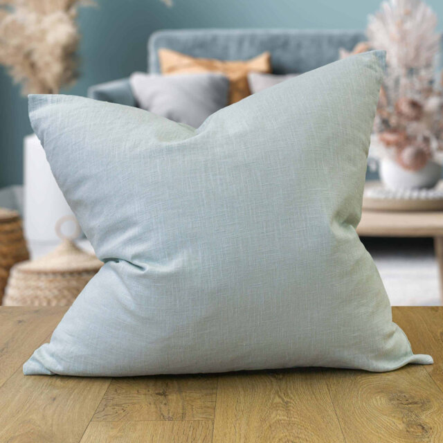 100% Linen Cushion Cover in Duck Egg Blue