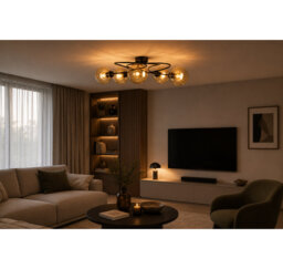 Glass Semi Flush Mount