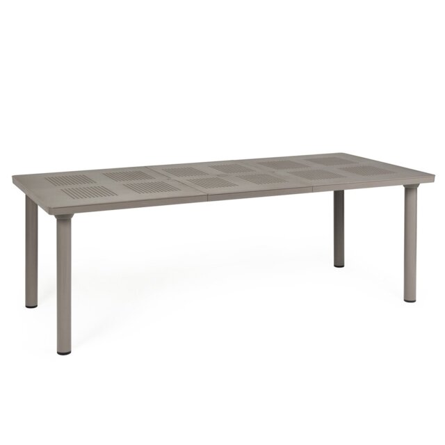 Hildtraud Rectangular Extendable Outdoor with Umbrella Hole Dining Table 100 cm D