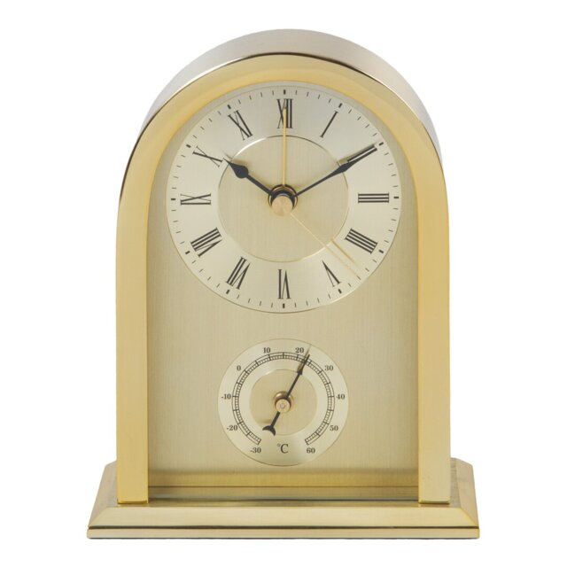 Roman Numeral Metal Quartz Movement / Crystal Alarm Tabletop Clock
