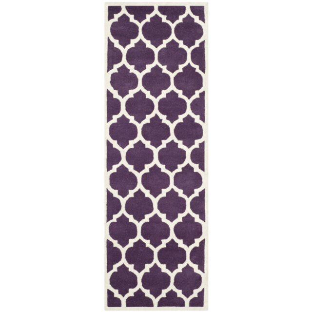Vera Hand-Tufted Purple Area Rug