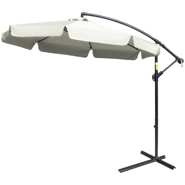 Brikene 265cm Cantilever Parasol with Crank Lift