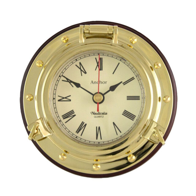 Glennwood Brass Wall Clock