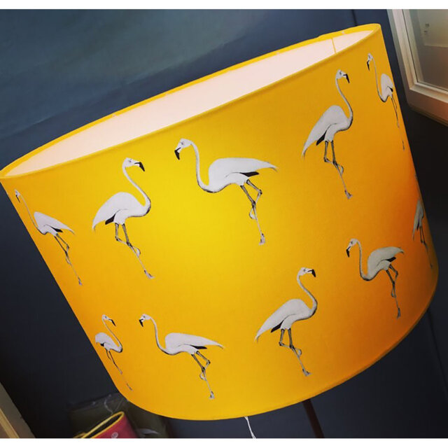 25cm H Cotton Drum Lamp Shade ( Uno )