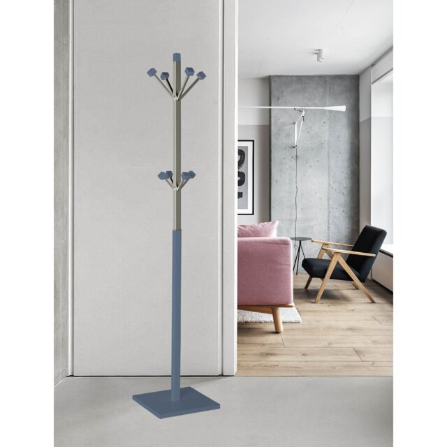 Fressia Solid Wood Freestanding 8 - Hook Coat Rack