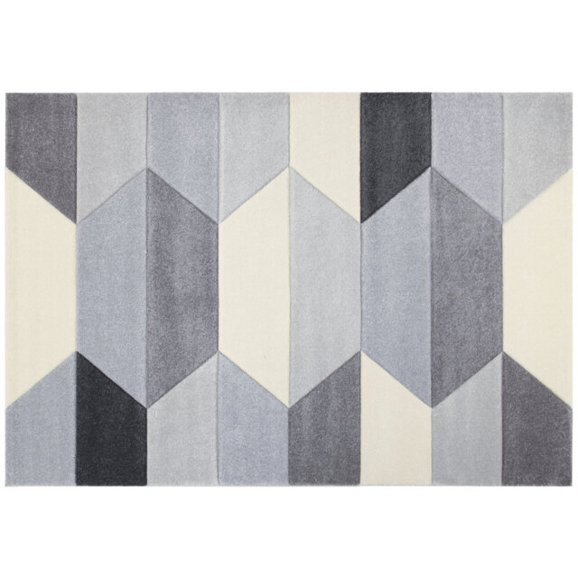 Maguire Carve Machine Woven Light Grey/Cream/Grey Rug