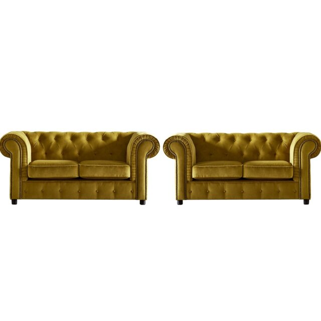Aaron 2 - Piece Velvet Sofa Set