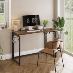 "Brown 31.5"" Folding Writing Desk for Working, Writing, Studying"