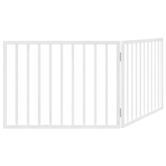 Archie & Oscar Dog Gate Foldable 2 Panels Brown 160 Cm Poplar Wood