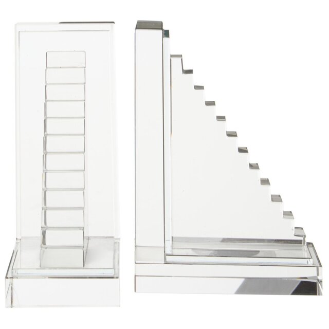 Glass Bookends