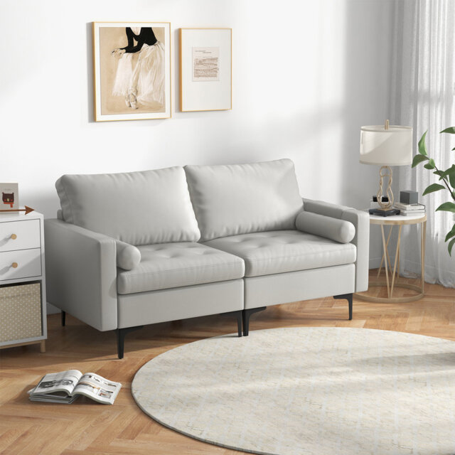 Brelin 3 Seater Cotton Sofa