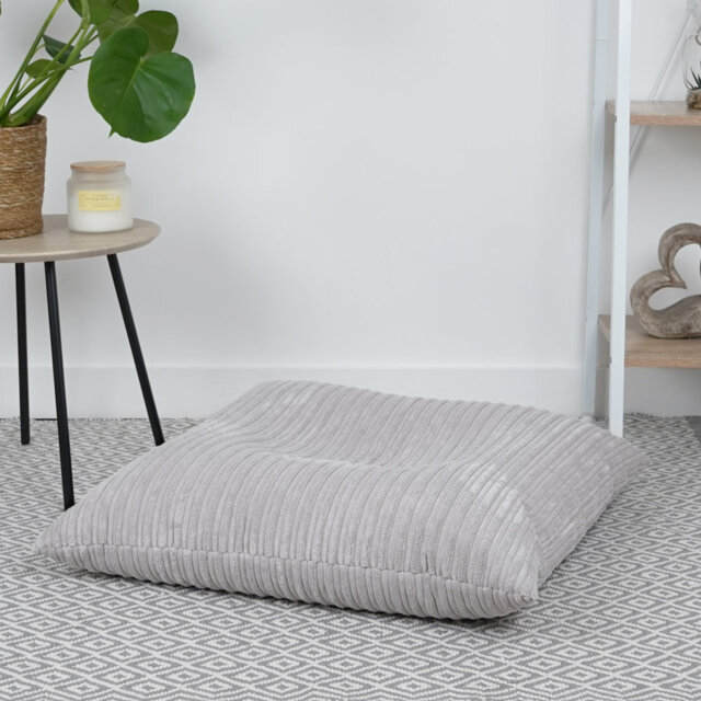 Extra Large Corduroy Floor Cushion Bean Bag - Strong & Versatile Lightweight Comfortable Beanbag Seat - Adult And Teen Lounger Bedroom Living Room Sea