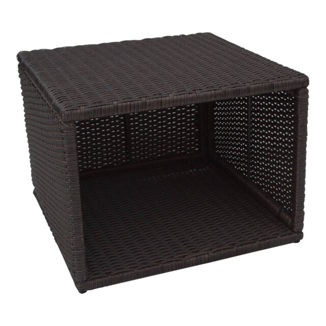 Square Wicker Outdoor Side Table , 56cm cm W 43cm cm D