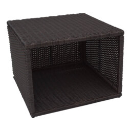 Square Wicker Outdoor Side Table , 56cm cm W 43cm cm D