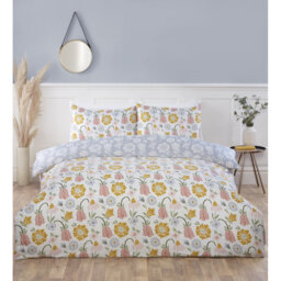 VICTORIAN BLOOM Polyester Floral Duvet Cover Set with Pillowcases Included