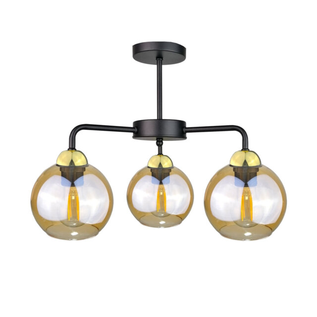 Glass Semi Flush Mount