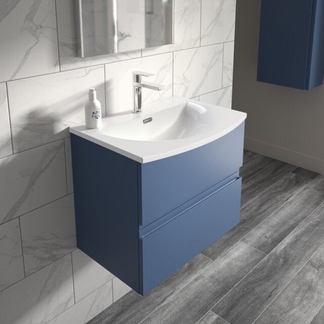 Urban 610mm Single Bathroom Vanity with Integrated Vitreous China Basin