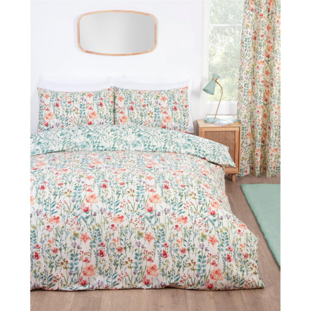 Amaryllis Multi Duvet Cover Set Cotton Blend Duvet Cover Set Set