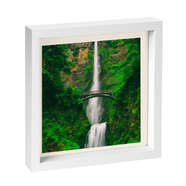 "Nicola Spring - 10"" x 10"" White 3D Box Photo Frame"
