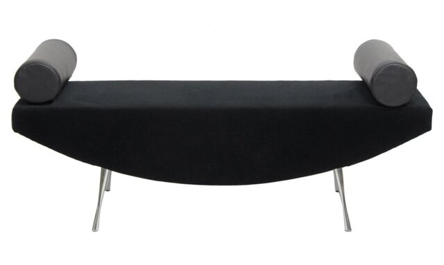 Orient Fabric, Faux Leather Upholstered Bench