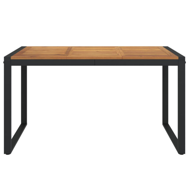 Latitude Run Garden Table With U-Shaped Legs 160X80x75 Cm Solid Wood Acacia