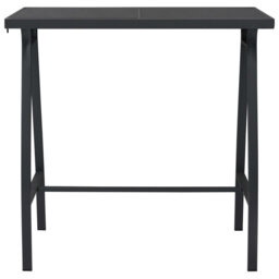 Arnfrid Rectangular Metal Outdoor Bar Table , 110cm cm W 60cm cm D
