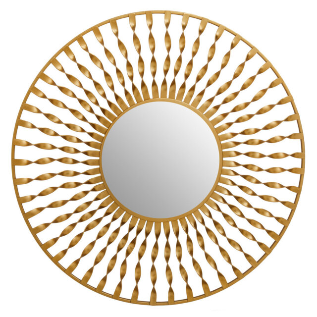 Ninnekah Round Metal Wall Mirror