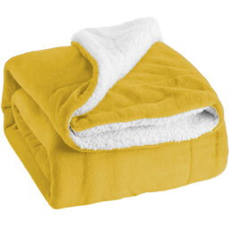 Super Soft Sherpa Fleece Blanket – Reversible Cozy Throw 240 GSM