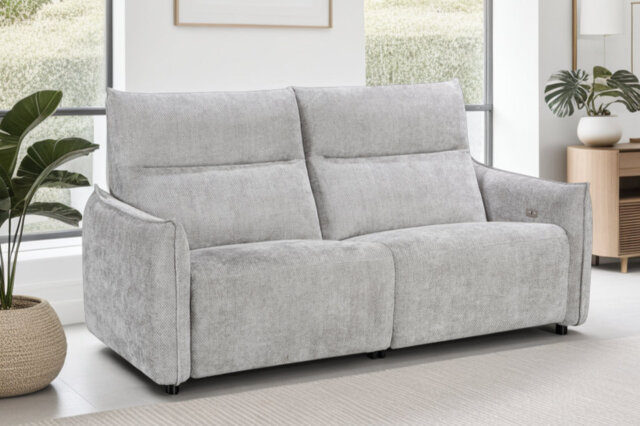 Chenille Electric Reclining Sofa