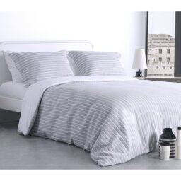 Abbielouise Cotton Striped Duvet Cover Set with Pillowcases Included