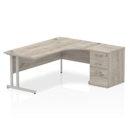 Zetta Metal Base Executive Desk