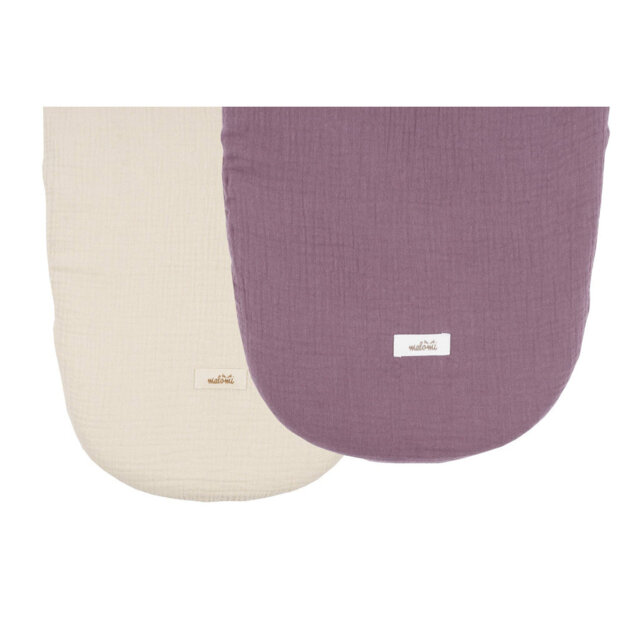 Solid Colour Cotton Blend Fitted Moses Basket Sheet